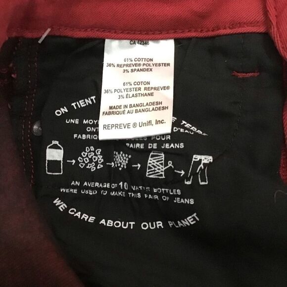 BLUMIND high rise waisted stretchy jeans pants size 26 eco responsible skinny - Picture 6 of 8